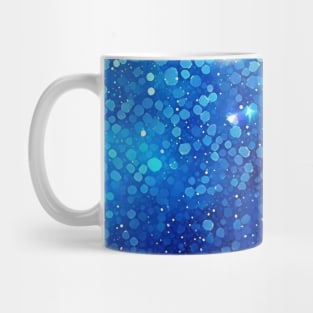 Aesthetic Glitter Pattern Blue Mug